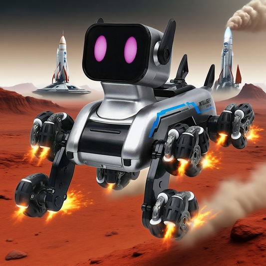 8-Wheel Stunt Robot Dog Toy - Smart Robot Dog Perfect Friend Gift, Heartfelt Valentine's Gift, Birthday Gift