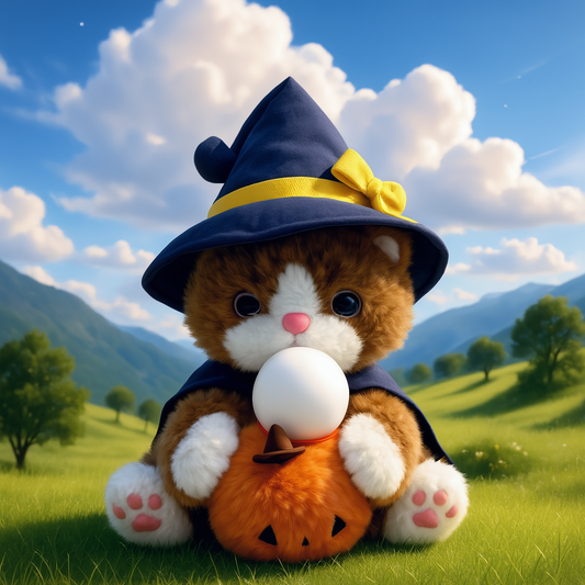 AI Interactive Talking Plush Halloween Cat Toy - Smart Realistic Halloween Cat Sings, Responds with Speech Bubble, Perfect Friend Gift, Heartfelt Valentine's Gift, Birthday Gift, Luxury Gift for Parents, Useful Gift for Seniors.