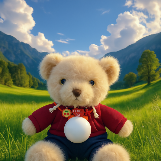 AI Interactive Talking Plush Bear Toy - Smart Realistic Teddy Sings, Responds with Speech Bubble, Perfect Friend Gift, Heartfelt Valentine's Gift, Birthday Gift for Kids, Luxury Gift for Parents, Useful Gift for Seniors.