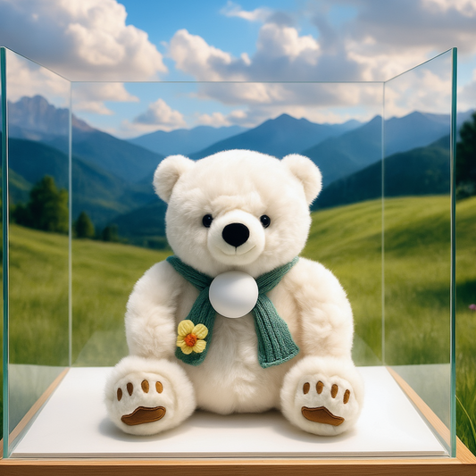 AI Interactive Talking Plush Polar Bear Toy - Smart Realistic Polar Bear Sings, Responds with Speech Bubble, Perfect Friend Gift, Heartfelt Valentine's Gift, Birthday Gift for Kids, Luxury Gift for Parents, Useful Gift for Seniors.