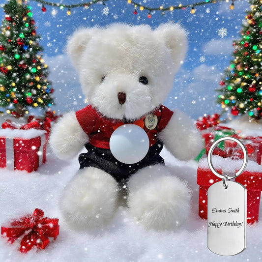 AI Interactive Talking Plush Bear Toy - Smart Realistic Teddy Sings, Responds with Speech Bubble, Perfect Friend Gift, Heartfelt Valentine's Gift, Birthday Gift for Kids, Luxury Gift for Parents, Useful Gift for Seniors