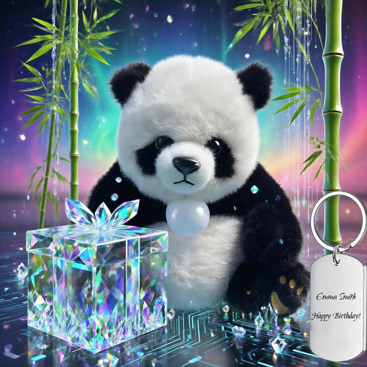 AI Interactive Talking Plush Panda Toy - Smart Realistic Panda Sings, Responds with Speech Bubble, Perfect Friend Gift, Heartfelt Valentine's Gift, Birthday Gift for Kids, Luxury Gift for Parents, Useful Gift for Seniors