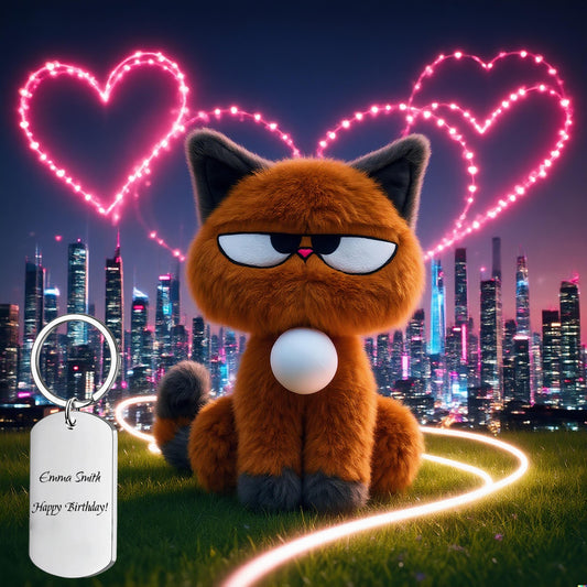 AI Interactive Talking Plush Cool Cat Toy - Smart Realistic Cat Sings, Responds with Speech Bubble, Perfect Friend Gift, Heartfelt Valentine's Gift, Birthday Gift for Kids, Luxury Gift for Parents, Useful Gift for Seniors