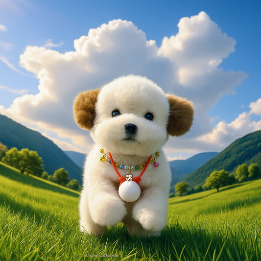 AI Interactive Talking Plush Dog Akita Puppy Toy - Smart Realistic Dog Sings, Responds with Speech Bubble, Perfect Friend Gift, Heartfelt Valentine's Gift, Birthday Gift for Kids, Luxury Gift for Parents, Useful Gift for Seniors.