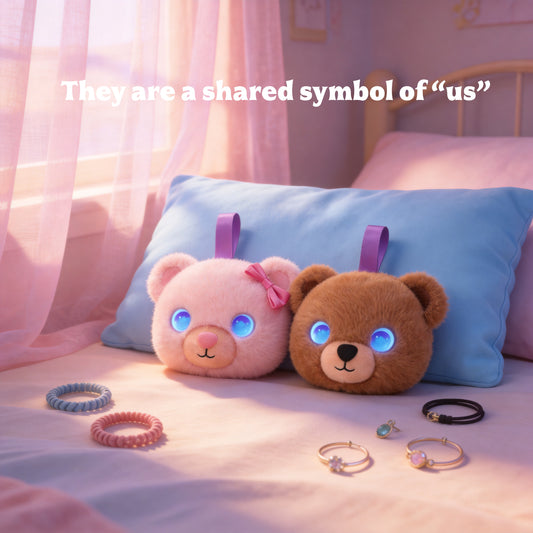 AI Companion Plush Toy Couple Bear – Smart Interactive AI Bear, Emotional Support Plush, Cute Virtual Pet for Work & Home