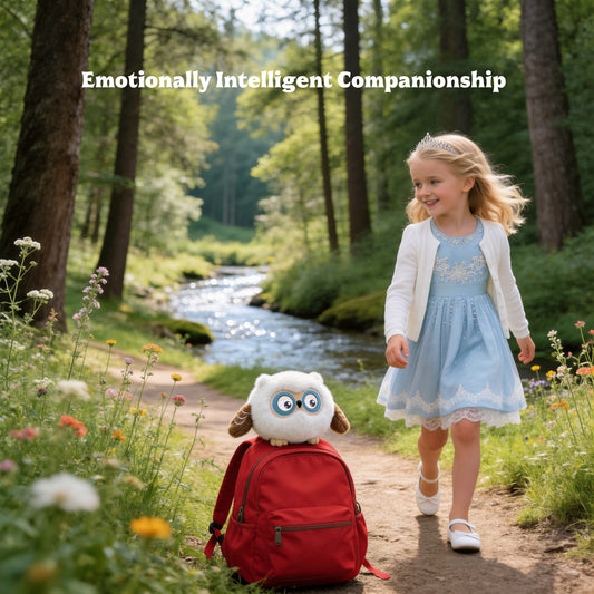 AI Companion Plush Owl – Smart Interactive AI Owl, Emotional Support Plush, Cute Virtual Pet for Work & Home