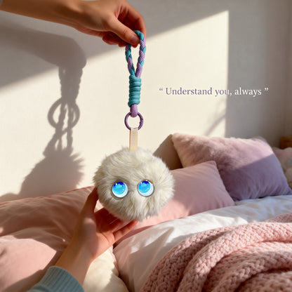 AI Companion Plush Toy – Smart Interactive Desk Buddy Plush Ball, Emotional Support Plush, Cute Virtual Pet for Work & Home