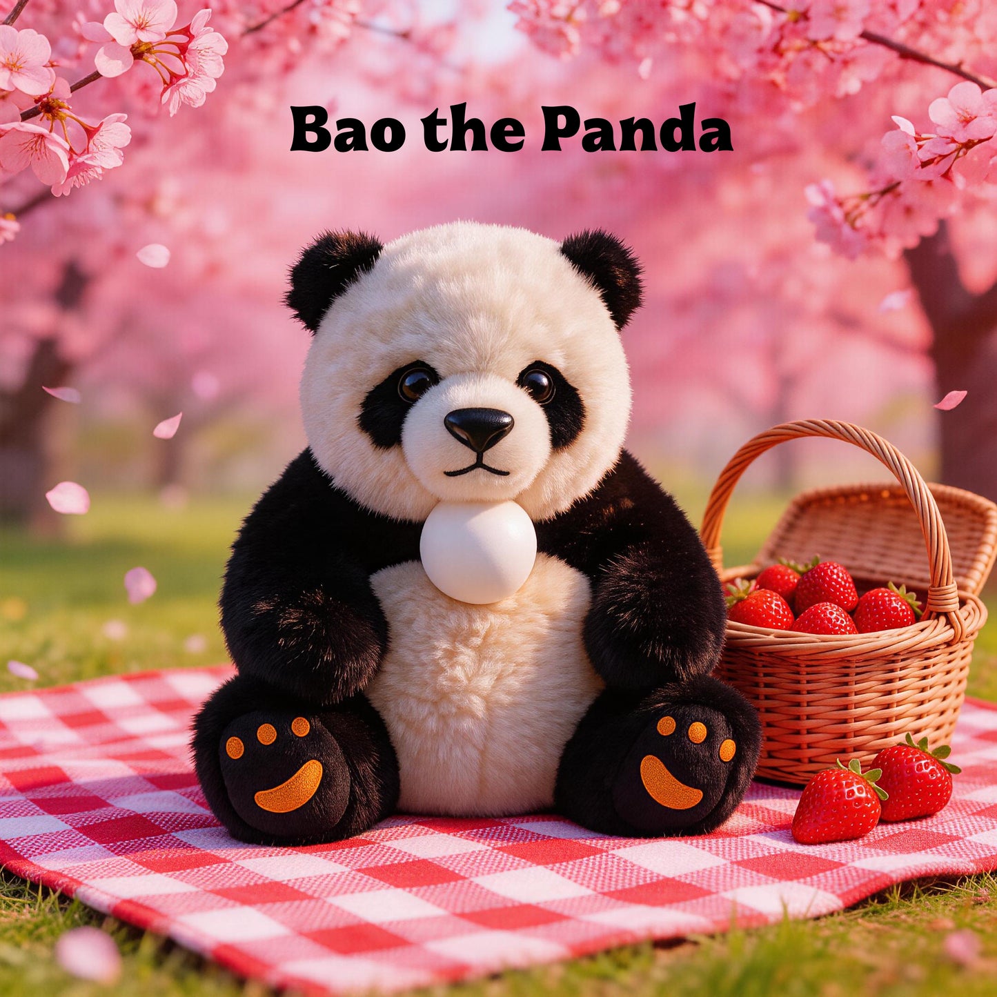 AI Companion Plush Toy Panda Bear – Smart Interactive Panda, Emotional Support Plush, Cute Virtual Pet for Work & Home