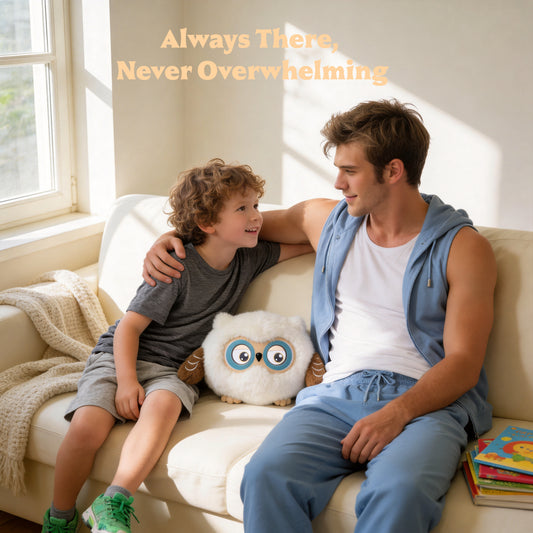 AI Companion Plush Owl – Smart Interactive AI Owl, Emotional Support Plush, Cute Virtual Pet for Work & Home