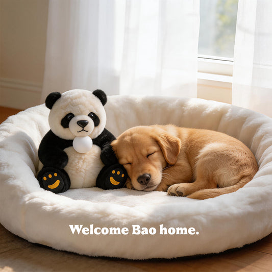 AI Companion Plush Toy Panda Bear – Smart Interactive Panda, Emotional Support Plush, Cute Virtual Pet for Work & Home