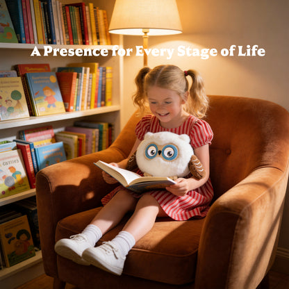 AI Companion Plush Owl – Smart Interactive AI Owl, Emotional Support Plush, Cute Virtual Pet for Work & Home
