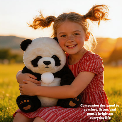 AI Companion Plush Toy Panda Bear – Smart Interactive Panda, Emotional Support Plush, Cute Virtual Pet for Work & Home