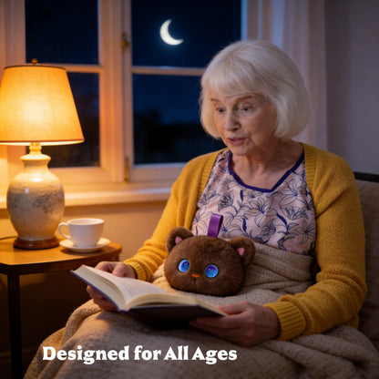 AI Companion Plush Toy Cat – Smart Interactive AI Cat, Emotional Support Plush, Cute Virtual Pet for Work & Home