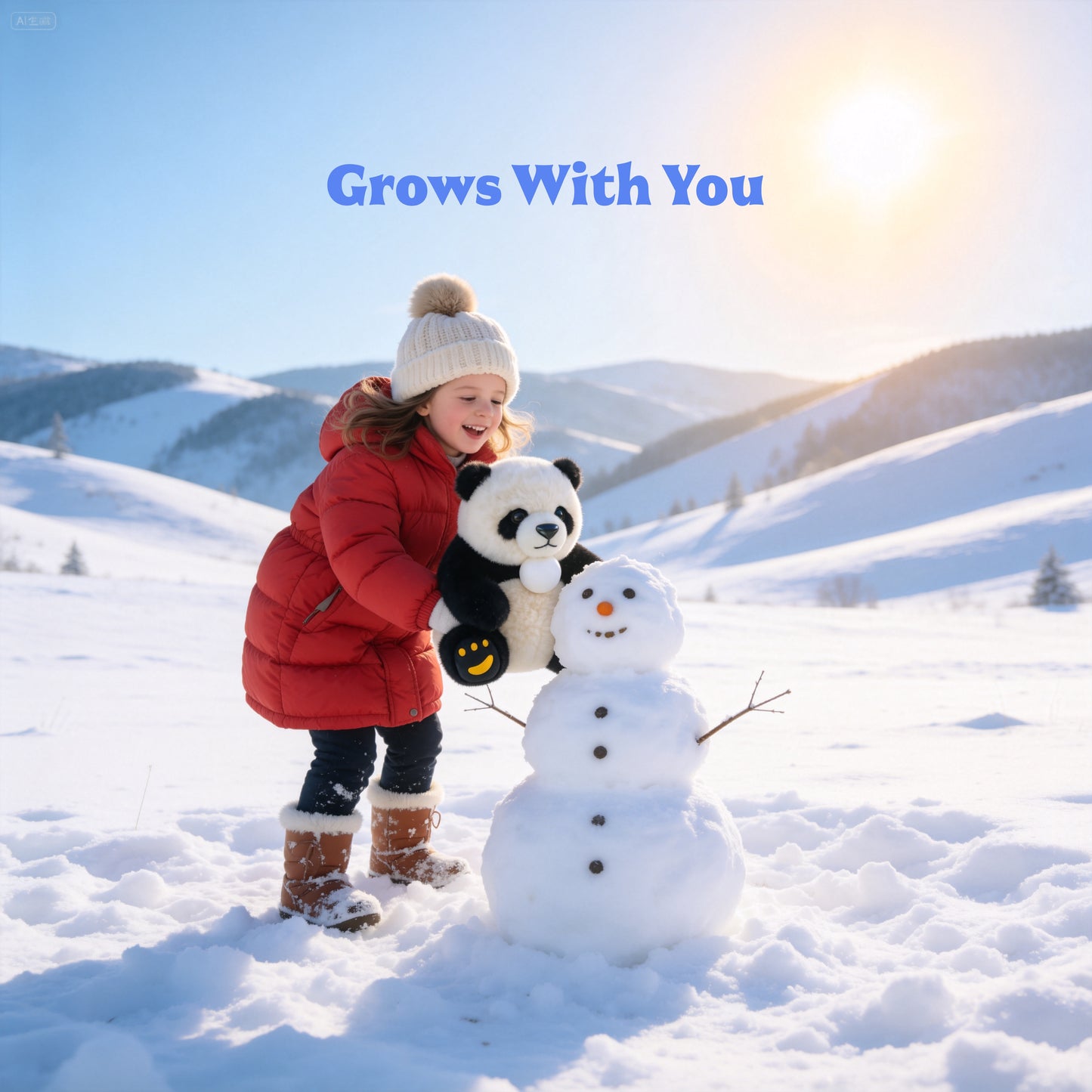 AI Companion Plush Toy Panda Bear – Smart Interactive Panda, Emotional Support Plush, Cute Virtual Pet for Work & Home