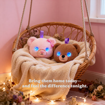 AI Companion Plush Toy Couple Bear – Smart Interactive AI Bear, Emotional Support Plush, Cute Virtual Pet for Work & Home