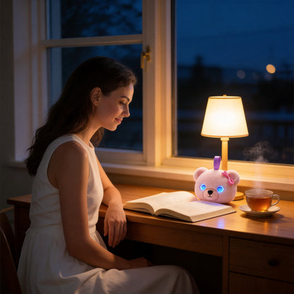 AI Companion Plush Toy Couple Bear – Smart Interactive AI Bear, Emotional Support Plush, Cute Virtual Pet for Work & Home