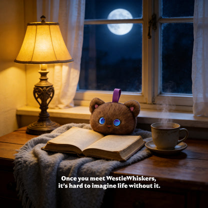 AI Companion Plush Toy Cat – Smart Interactive AI Cat, Emotional Support Plush, Cute Virtual Pet for Work & Home