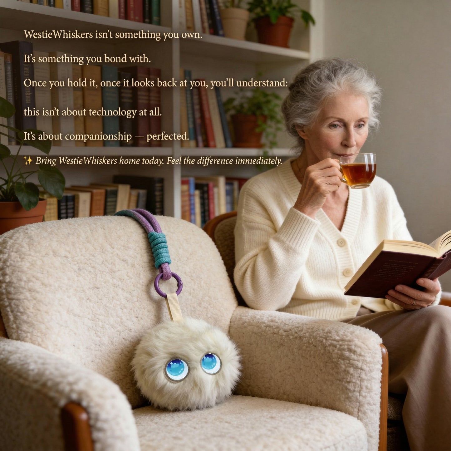 AI Companion Plush Toy – Smart Interactive Desk Buddy Plush Ball, Emotional Support Plush, Cute Virtual Pet for Work & Home