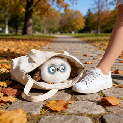 AI Companion Plush Owl – Smart Interactive AI Owl, Emotional Support Plush, Cute Virtual Pet for Work & Home