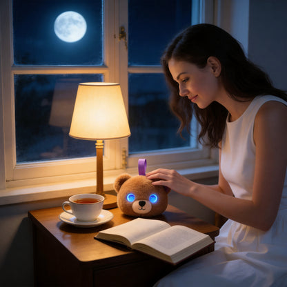 AI Companion Plush Toy Couple Bear – Smart Interactive AI Bear, Emotional Support Plush, Cute Virtual Pet for Work & Home