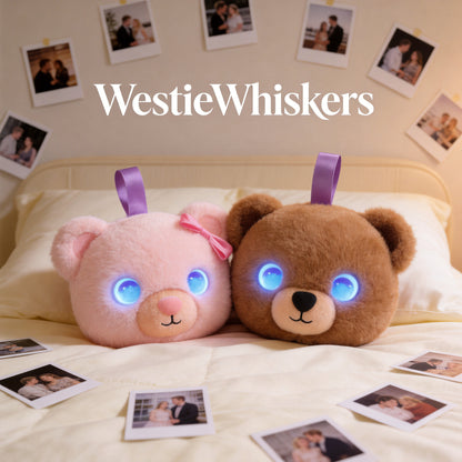 AI Companion Plush Toy Couple Bear – Smart Interactive AI Bear, Emotional Support Plush, Cute Virtual Pet for Work & Home