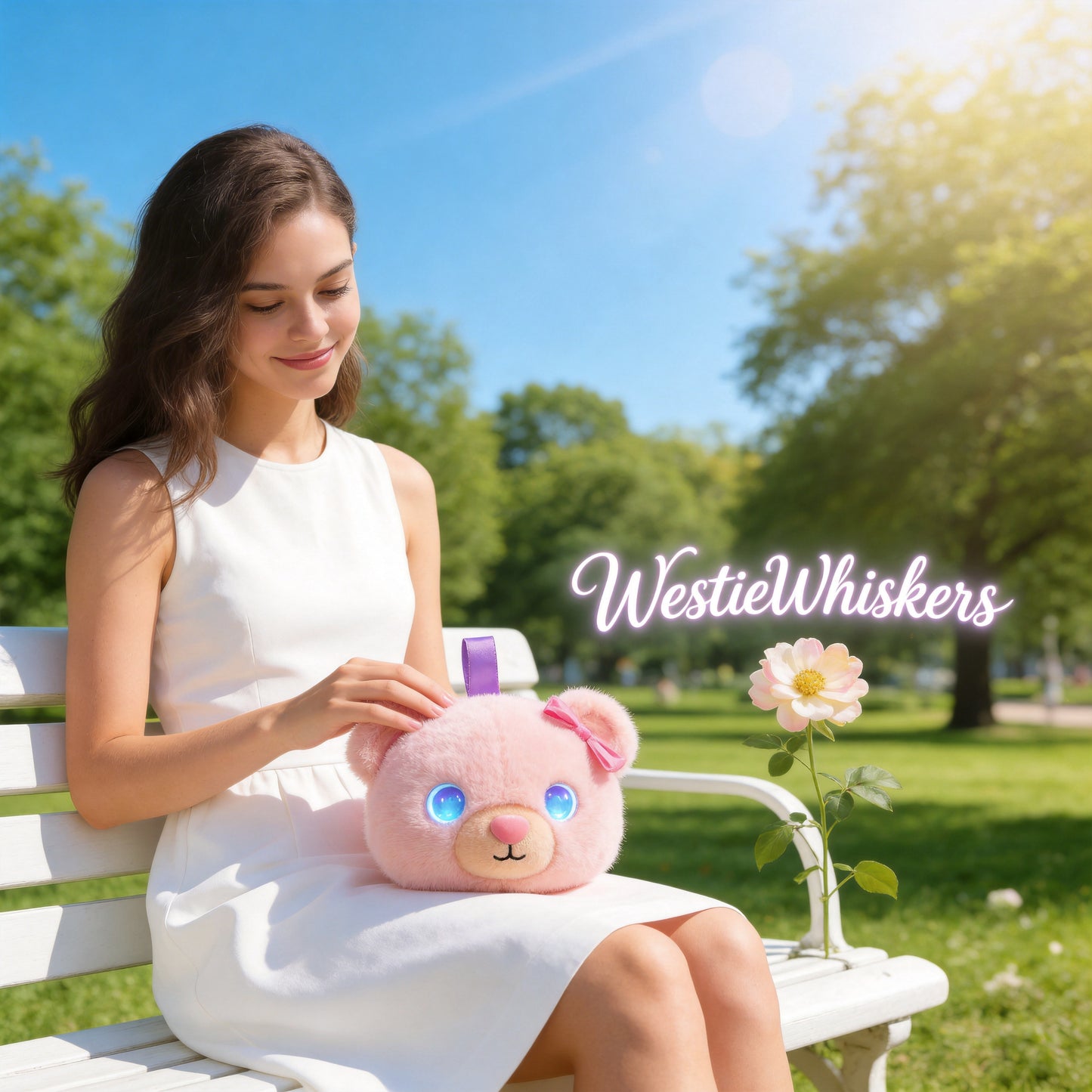 AI Companion Plush Toy Couple Bear – Smart Interactive AI Bear, Emotional Support Plush, Cute Virtual Pet for Work & Home