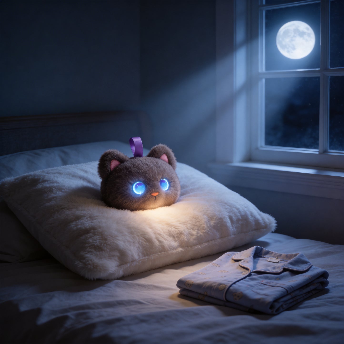 AI Companion Plush Toy Cat – Smart Interactive AI Cat, Emotional Support Plush, Cute Virtual Pet for Work & Home