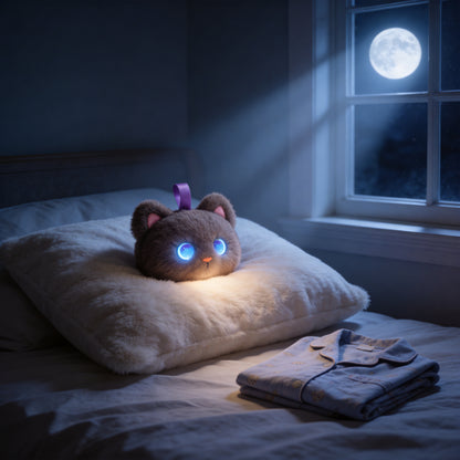 AI Companion Plush Toy Cat – Smart Interactive AI Cat, Emotional Support Plush, Cute Virtual Pet for Work & Home