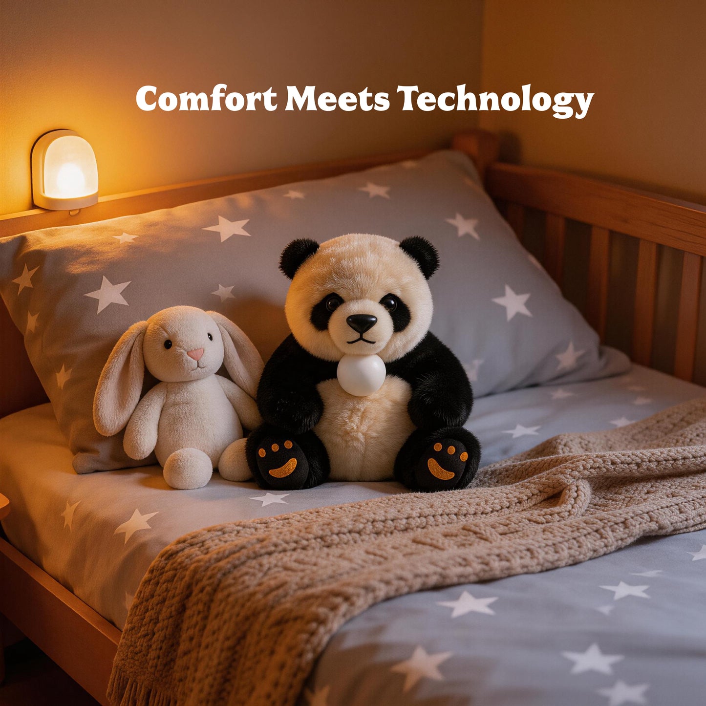 AI Companion Plush Toy Panda Bear – Smart Interactive Panda, Emotional Support Plush, Cute Virtual Pet for Work & Home