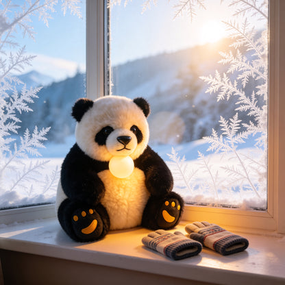 AI Companion Plush Toy Panda Bear – Smart Interactive Panda, Emotional Support Plush, Cute Virtual Pet for Work & Home