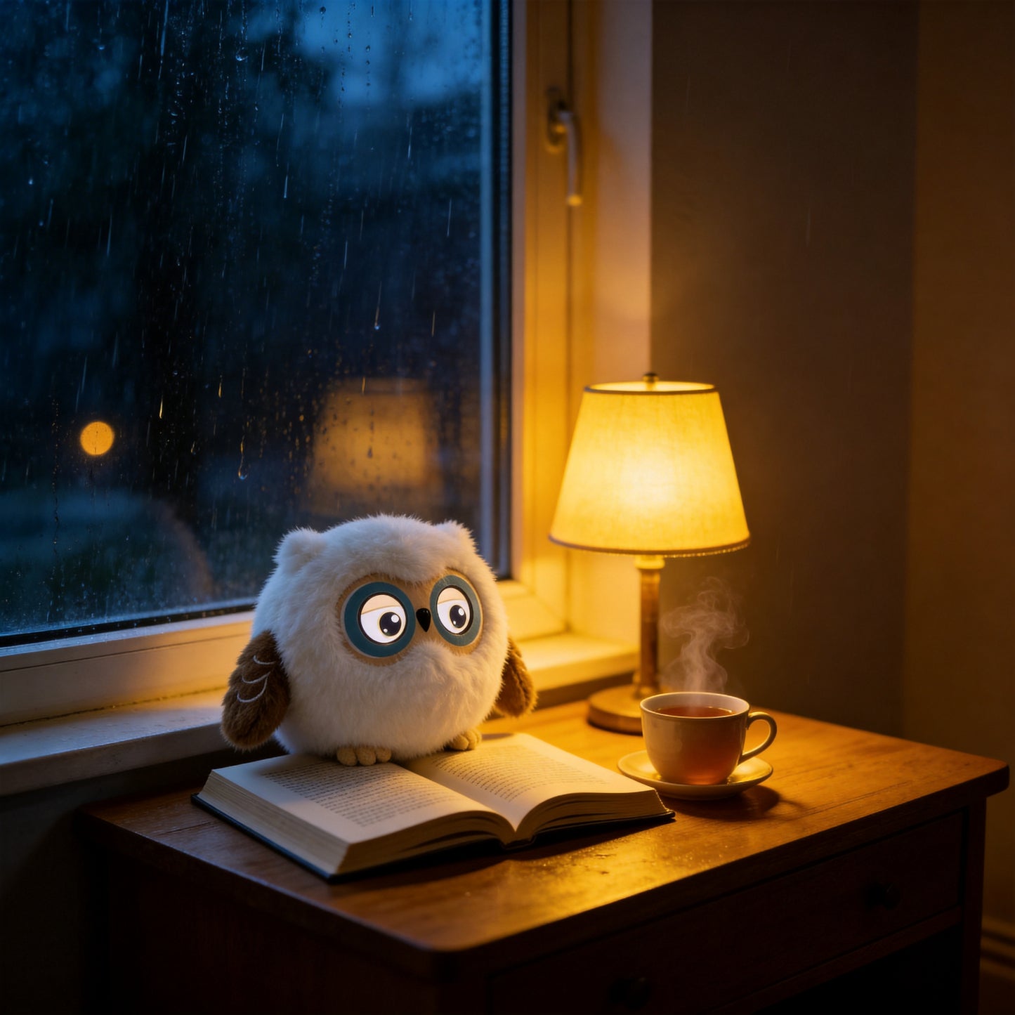 AI Companion Plush Owl – Smart Interactive AI Owl, Emotional Support Plush, Cute Virtual Pet for Work & Home