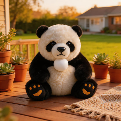 AI Companion Plush Toy Panda Bear – Smart Interactive Panda, Emotional Support Plush, Cute Virtual Pet for Work & Home