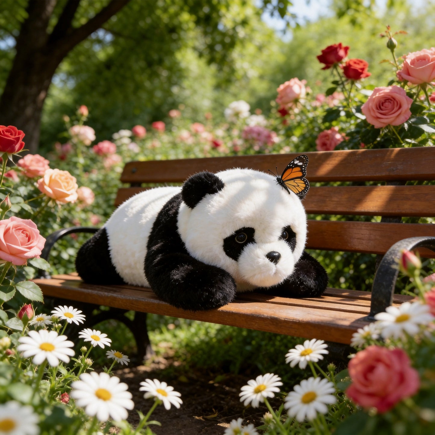 AI Companion Plush Toy Panda Bear – Smart Interactive Panda, Emotional Support Plush, Cute Virtual Pet for Work & Home