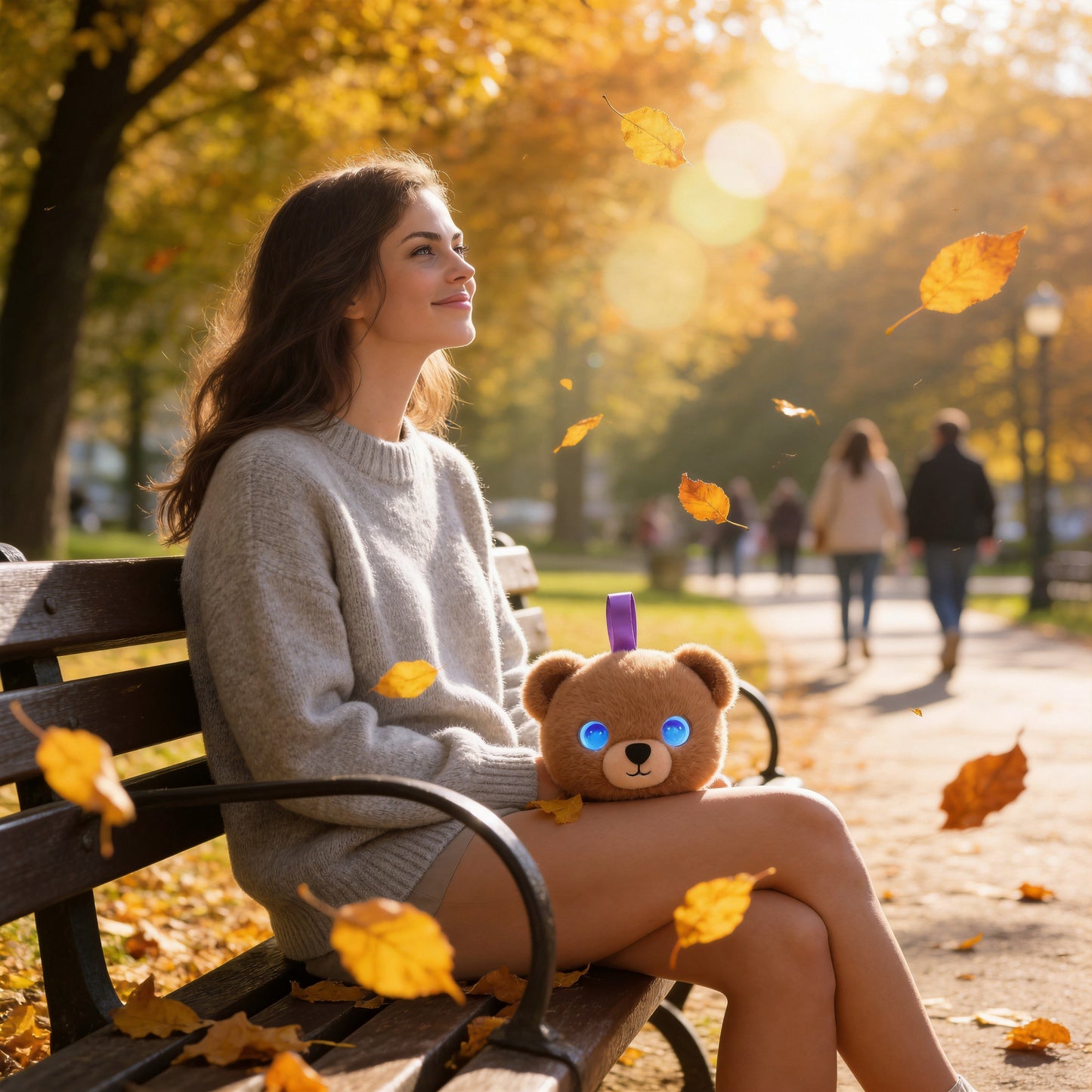 AI Companion Plush Toy Couple Bear – Smart Interactive AI Bear, Emotional Support Plush, Cute Virtual Pet for Work & Home