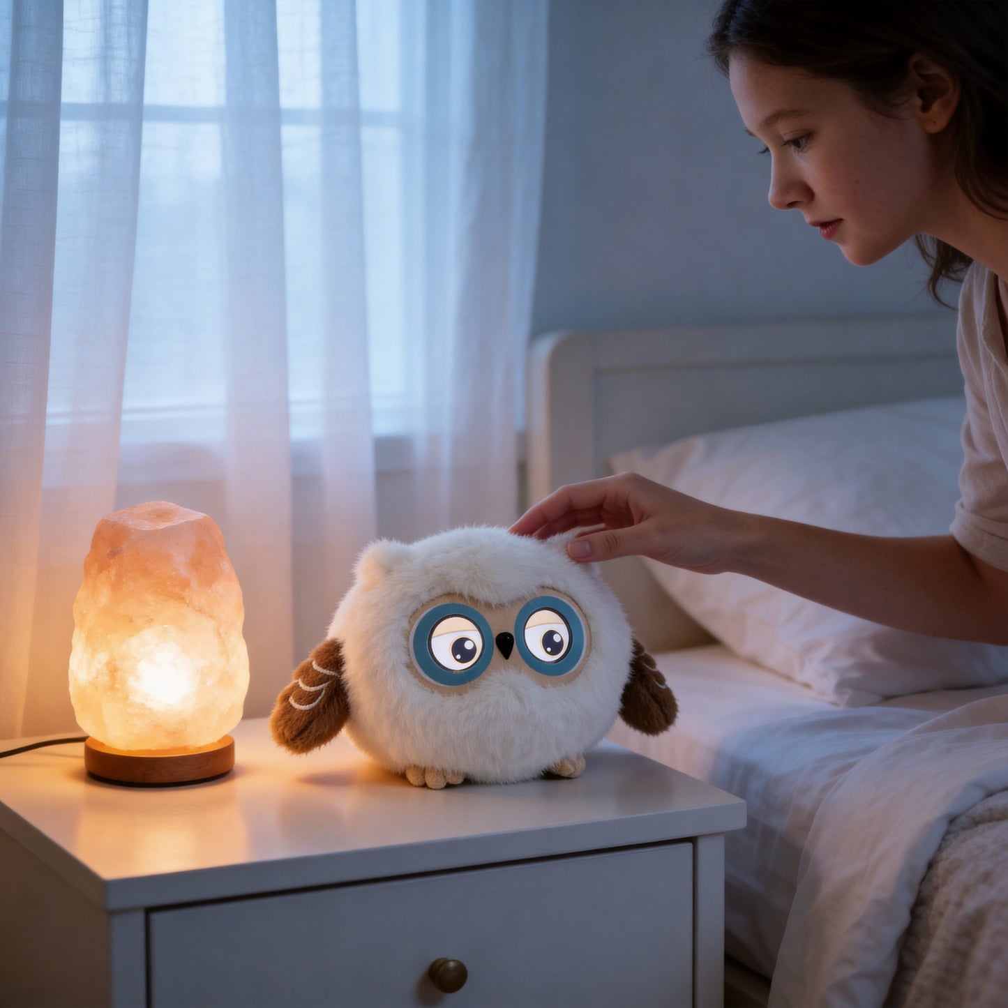 AI Companion Plush Owl – Smart Interactive AI Owl, Emotional Support Plush, Cute Virtual Pet for Work & Home