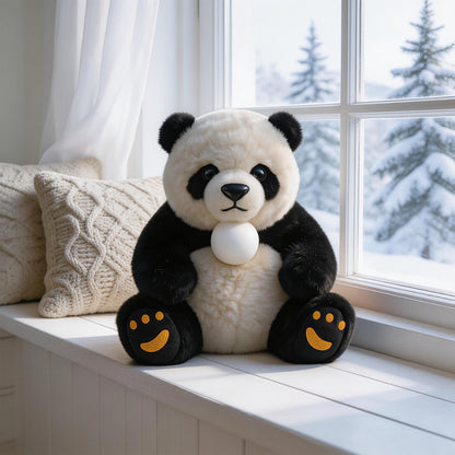 AI Companion Plush Toy Panda Bear – Smart Interactive Panda, Emotional Support Plush, Cute Virtual Pet for Work & Home