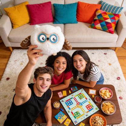 AI Companion Plush Owl – Smart Interactive AI Owl, Emotional Support Plush, Cute Virtual Pet for Work & Home