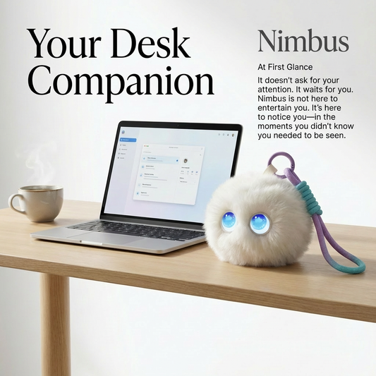 AI Companion Plush Toy – Smart Interactive Desk Buddy Plush Ball, Emotional Support Plush, Cute Virtual Pet for Work & Home