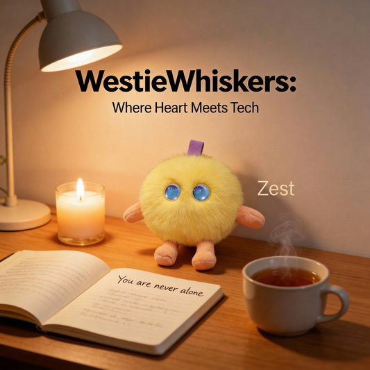 AI Companion Plush Toy – Smart Interactive Desk Buddy, Emotional Support Plush, Cute Virtual Pet for Work & Home