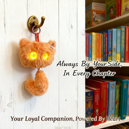 AI Companion Plush Toy Whisper the Curious Cat – Smart Interactive AI Cat, Emotional Support Plush, Cute Virtual Pet for Work & Home