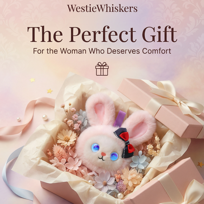 AI Companion Plush Toy Bunny – Smart Interactive Desk Buddy, Emotional Support Plush, Cute Virtual Pet for Work & Home