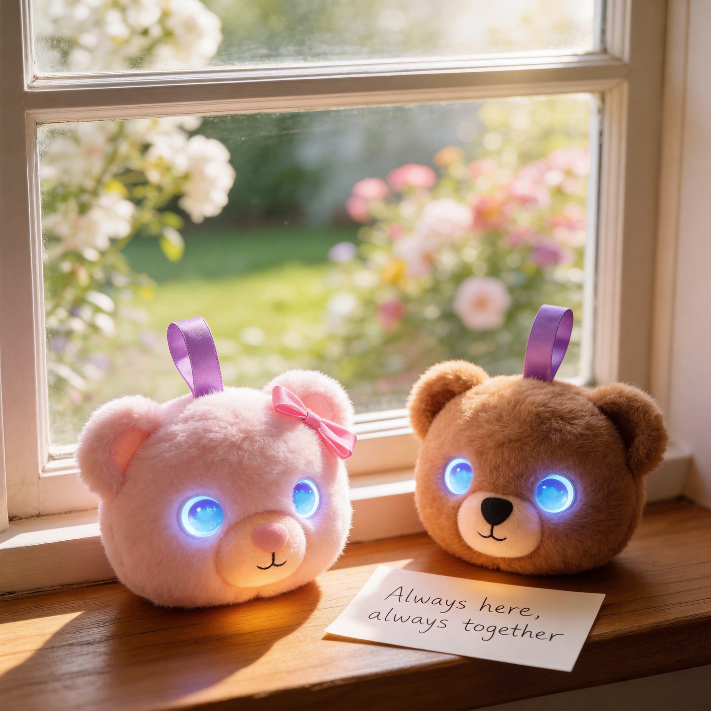 AI Companion Plush Toy Couple Bear – Smart Interactive AI Bear, Emotional Support Plush, Cute Virtual Pet for Work & Home
