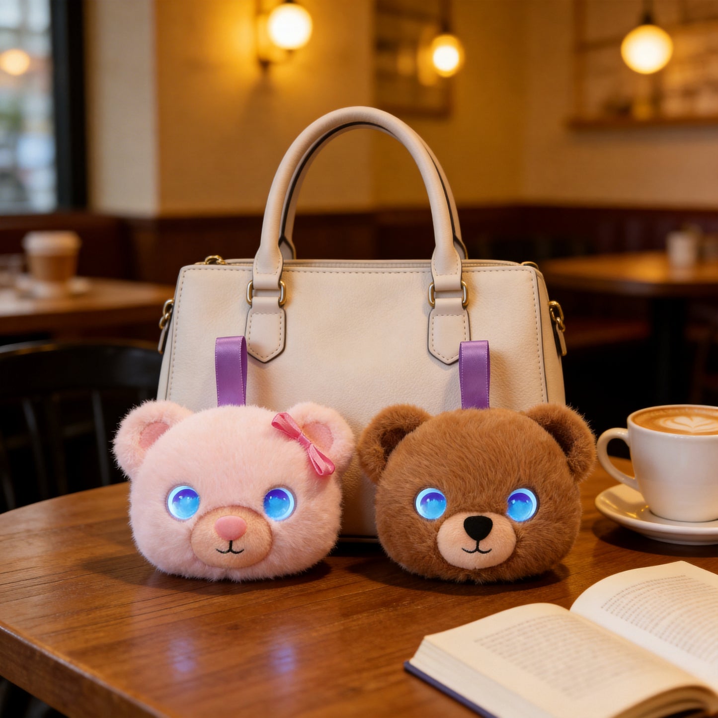 AI Companion Plush Toy Couple Bear – Smart Interactive AI Bear, Emotional Support Plush, Cute Virtual Pet for Work & Home