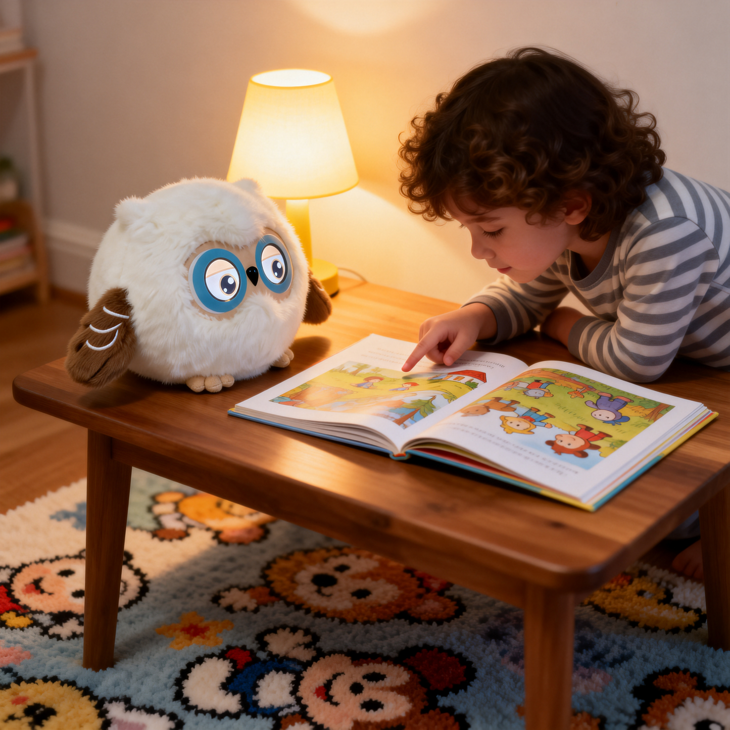 AI Companion Plush Owl – Smart Interactive AI Owl, Emotional Support Plush, Cute Virtual Pet for Work & Home