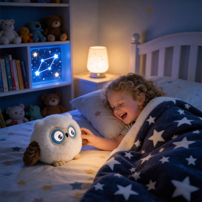 AI Companion Plush Owl – Smart Interactive AI Owl, Emotional Support Plush, Cute Virtual Pet for Work & Home